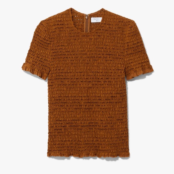 Proenza Schouler Tops - proenza schouler broderie anglaise smocked top